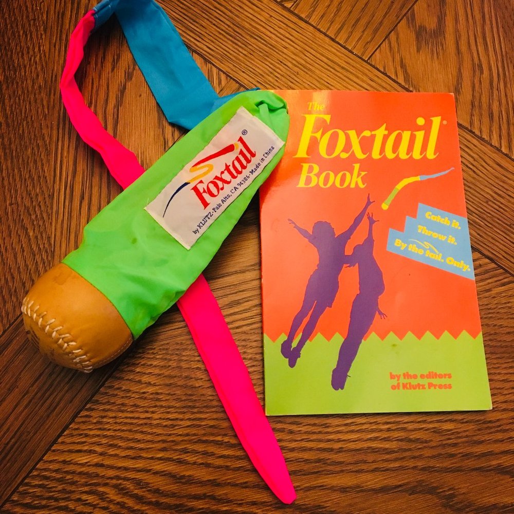 Vintage 90's Klutz Foxtail Ball with Book - NEVER USED